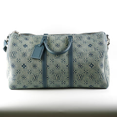 Louis Vuitton Keepall Bandouliere Denim 50
