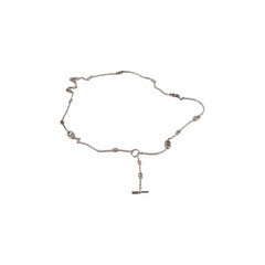 Hermes Farandole Silver Long Necklace 120 cm