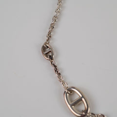 Hermes Farandole Silver Long Necklace 120 cm