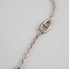 Hermes Farandole Silver Long Necklace 120 cm