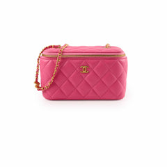 Chanel Pink Vanity Coco Chain (microchip)