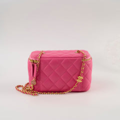 Chanel Pink Vanity Coco Chain (microchip)