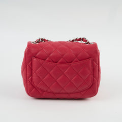 Chanel Caviar Mini Square Red
