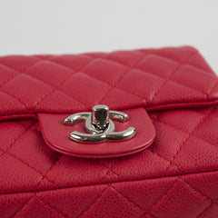 Chanel Caviar Mini Square Red