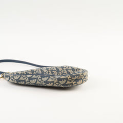 Christian Dior Vintage Saddle Pouch Blue