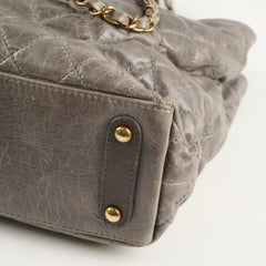 Chanel Quilted Leather and Stingray Shopper Tote Grey 16 Series