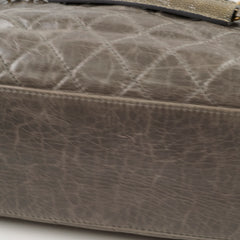 Chanel Quilted Leather and Stingray Shopper Tote Grey 16 Series