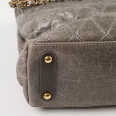 Chanel Quilted Leather and Stingray Shopper Tote Grey 16 Series