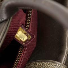 Chanel Quilted Leather and Stingray Shopper Tote Grey 16 Series