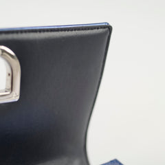 Dior Mini Diorama Blue Metallic