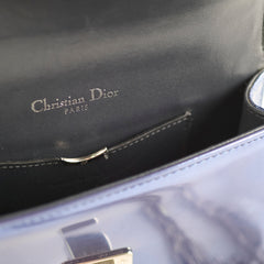 Dior Mini Diorama Blue Metallic