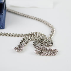 Dior Mini Diorama Blue Metallic