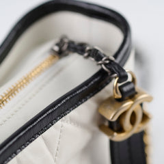 Chanel Small Grabrielle Bag White/Black