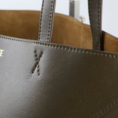 Loewe Medium Fold Tote Dark Khaki