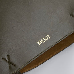 Loewe Medium Fold Tote Dark Khaki