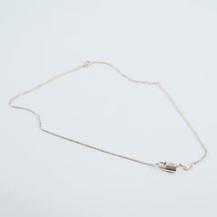 Louis Vuitton Lockit Pendant Necklace Sterling Silver