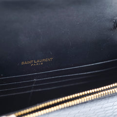 Saint Laurent Tassel Kate Chain Wallet WOC Black