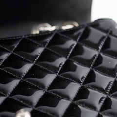 Chanel Patent Medium Coco Boy Flap Black