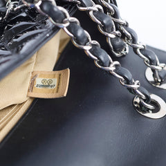 Chanel Patent Medium Coco Boy Flap Black