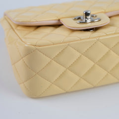 Chanel Mini Square Bag Patent Yellow