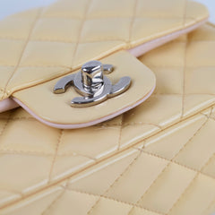 Chanel Mini Square Bag Patent Yellow