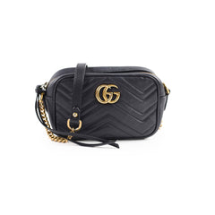 Gucci Mini Marmont Camera Bag Black
