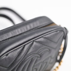 Gucci Mini Marmont Camera Bag Black