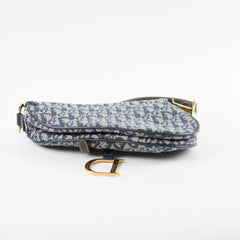 Christian Dior Vintage Saddle Bag Navy