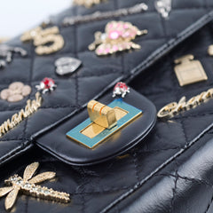 Chanel Reissue 2.55 Lucky Charms Small Black 24 Series