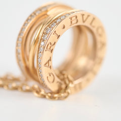 Bvlgari B.Zero1 with Diamonds Necklace Rose Gold