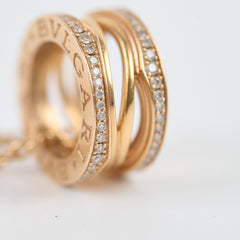 Bvlgari B.Zero1 with Diamonds Necklace Rose Gold