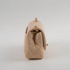 Chanel Pearl Crush Mini Square Classic Flap Beige