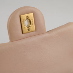 Chanel Pearl Crush Mini Square Classic Flap Beige