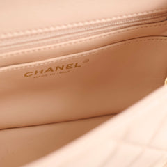 Chanel Pearl Crush Mini Square Classic Flap Beige