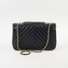 Chanel Small Statement Flap Chevron Black