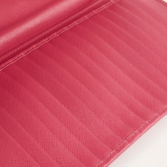 Prada Saffiano Long Clutch Wallet Dark Pink