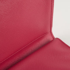 Prada Saffiano Long Clutch Wallet Dark Pink
