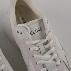 Celine Runner CR-03 Low Lace-Up Sneaker in Mesh, Suede Calfskin