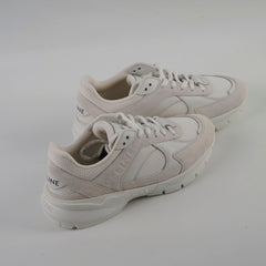 Celine Runner CR-03 Low Lace-Up Sneaker in Mesh, Suede Calfskin