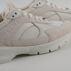 Celine Runner CR-03 Low Lace-Up Sneaker in Mesh, Suede Calfskin