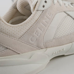 Celine Runner CR-03 Low Lace-Up Sneaker in Mesh, Suede Calfskin