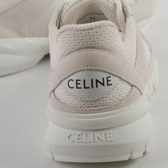 Celine Runner CR-03 Low Lace-Up Sneaker in Mesh, Suede Calfskin
