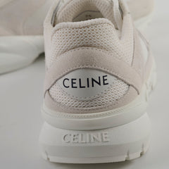 Celine Runner CR-03 Low Lace-Up Sneaker in Mesh, Suede Calfskin