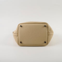 Hermes Picotin 18 (Original Version) Light Beige Stamp Square L