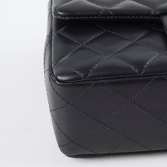 Chanel Mini Rectangular Lambskin Black Microchip