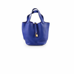 Hermes Picotin 22 Blue Electric GHW A Stamp