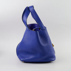 Hermes Picotin 22 Blue Electric GHW A Stamp