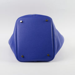 Hermes Picotin 22 Blue Electric GHW A Stamp