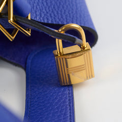 Hermes Picotin 22 Clemence Blue Electric A Stamp