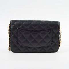 Chanel Turn-lock WOC with Charms Black Caviar